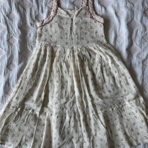 Floral Cream Kids Dress